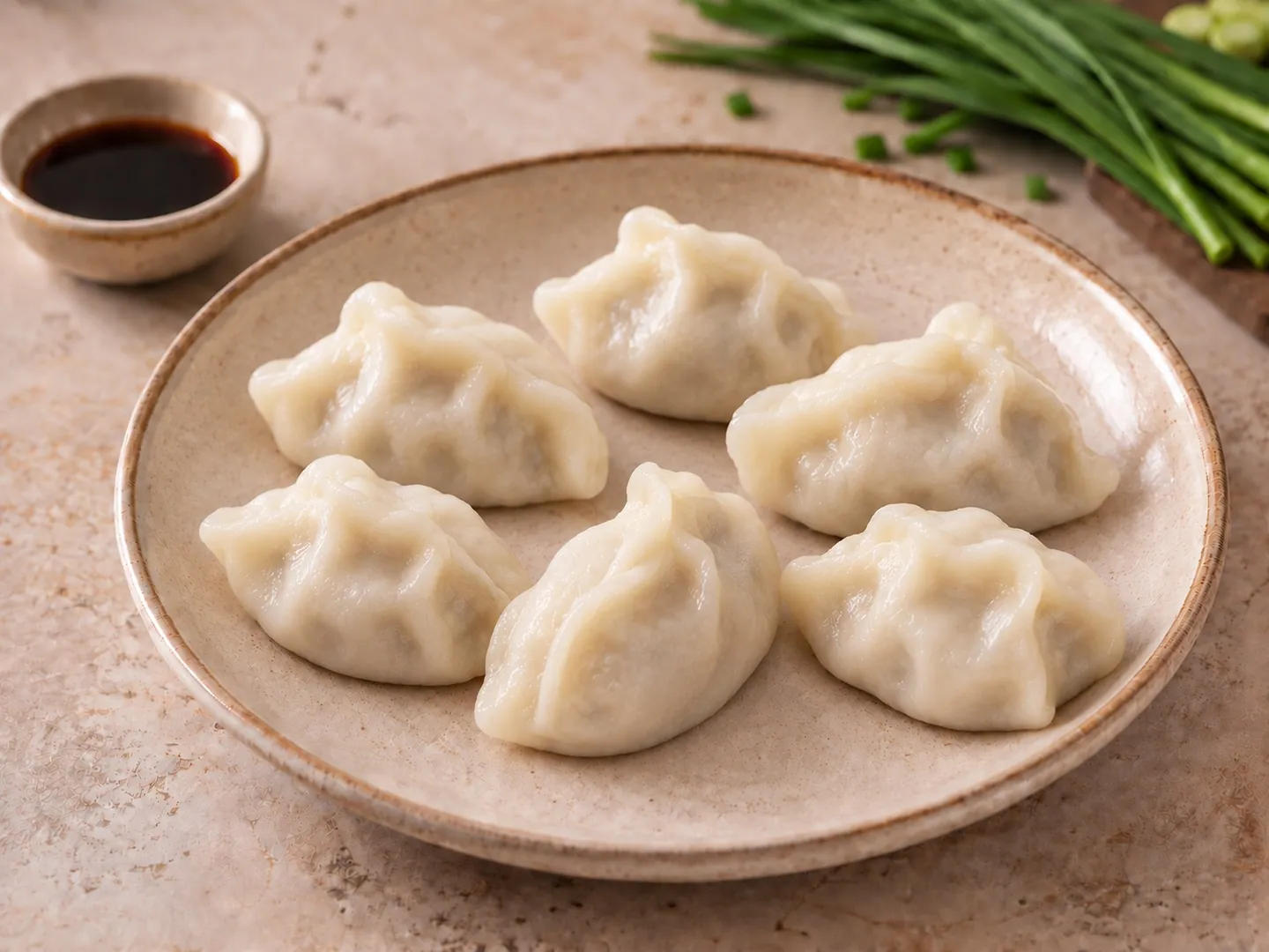 Gyoza de cerdo y cebollino chino